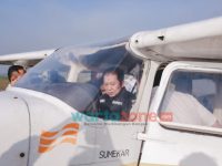 Gunakan Pesawat, Bupati Hendy Tinjau Potensi Bencana dari Langit
