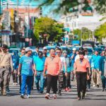 Bupati Jember dan Semua OPD Latihan Jalan Sehat Tajemtra 2022