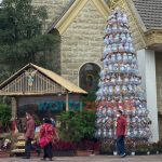 Gereja di Jember Pasang Pohon Natal Tinggi 7 Meter dari 200 Galon Bekas Air Mineral