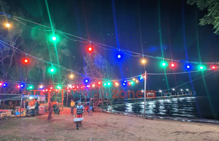 Pemdes Lobuk Isi Malam Pergantian Tahun dengan Soft Launching Spot Pancing Wisata Matahari