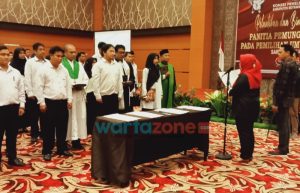 555 PPS dari 17 Kecamatan Dilantik KPU Kotim