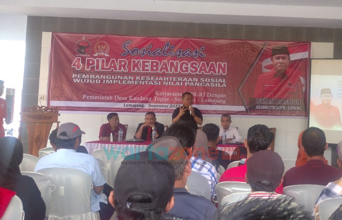 Jaga Kedaulatan NKRI, Anggota MPR RI Asal Lumajang Gelar Sosialisasi 4 Pilar