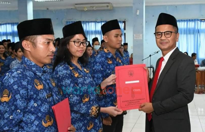 160 CPNS Formasi 2019 Diambil Sumpah, Ini Pesan Bupati Nias