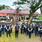 Foto: Saat Wakil Bupati Nias Arota Lase saat menyampaikan sambutan pada Apel Kesiapan Pantarlih.