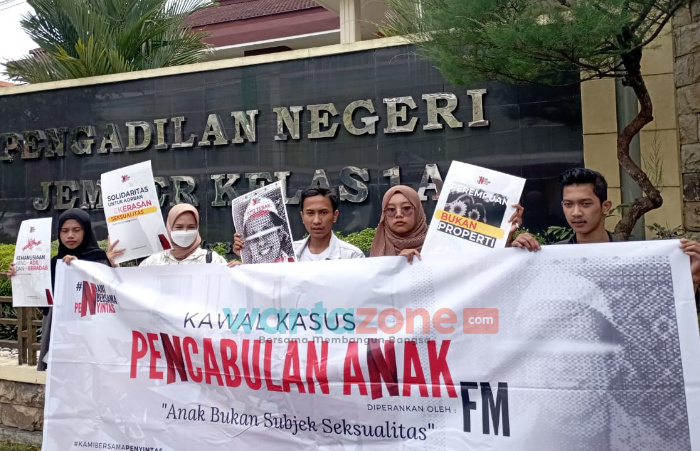 Mahasiswa di Jember Turun Jalan, Pastikan Proses Hukum Kiai Terduga Cabul Berjalan Transparan