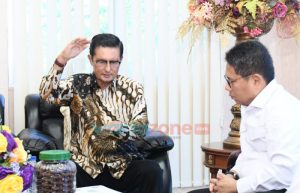 Dialog dengan Pj Gubernur Gorontalo, Fadel Muhammad Bahas Wacana Kawasan Pangan Nasional dan Bandara Nani Wartabone