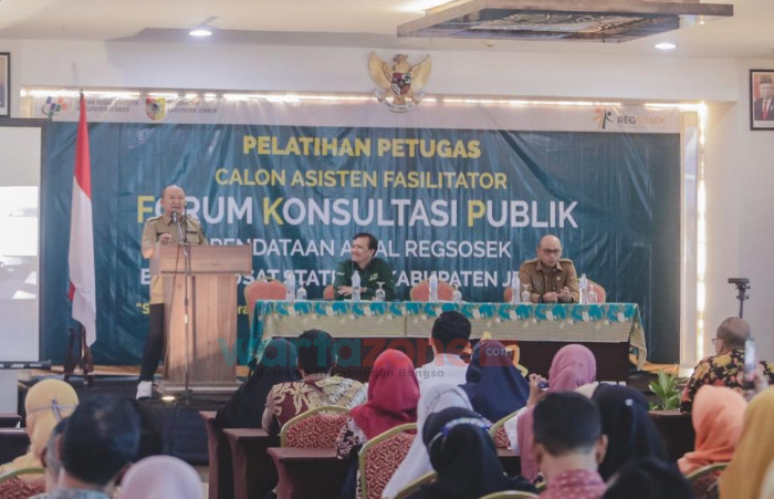Foto: Pelatihan FKP Regsosek BPS Kabupaten Jember, Selasa (11/4/2023).