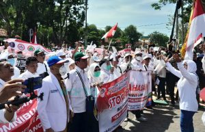 Ribuan Nakes di Pamekasan Lakukan Aksi Tolak RUU Kesehatan Omnibus Law