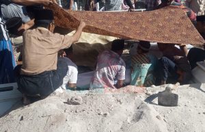 KLM Putri Kuning Karam Diduga Menabrak Tiang RIG Pengeboran HCML, Sang Ibu Ditemukan Sementara Si Anak Dalam Pencarian