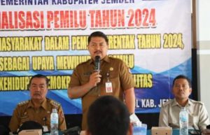 Sukseskan Pemilu Tahun 2024, Bakesbangpol Jember Terus Gencarkan Sosialisasi