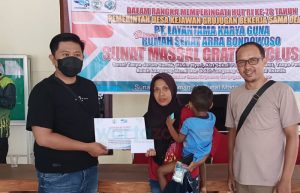 Gandeng PT. Layantama Karya Guna Bersama, Pemdes Kejawan Gelar Khitanan Massal