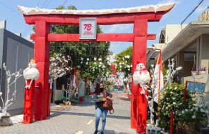 Kreatif!, Perumahan di Jember Disulap Bak Negeri Jepang Musim Salju