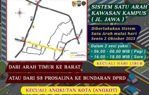 Dishub Jember Uji Coba Perubahan Arus Lalu Lintas di Sepanjang Jalan Jawa