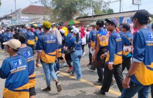 Peserta Gerak Jalan Tajemtra 2023 Pakai Atribut Partai, Begini Tanggapan Panwascam