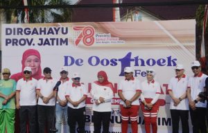 Peringati HUT Provinsi Jatim ke-78, Pj Bupati Bondowoso Ikuti JJS Bersama Gubernur