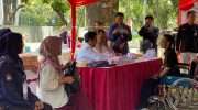 Caption: KPU Jember menggelar simulasi pemungutan dan penghitungan suara, serta penggunaan aplikasi SIREKAP, Rabu (31/1/2024).