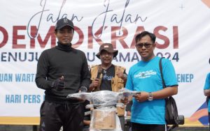 PWI Sumenep Gandeng KPU dan Bawaslu, Gelar Jalan-Jalan Demokrasi Jelang Pemilu