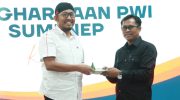 Foto: Perayaan resepsi Hari Pers Nasional (HPN) tahun 2024, di Universitas Bahaudin Mudhary (UNIBA) Madura. Jumat (9/2/2024) siang.