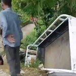 Foto: Tangkapan layar video amatir peristiwa kecelakaan yang direkam oknum Kasun di Jember yang viral dan tengah menjadi sorotan.