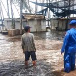 Foto: Kondisi terkini sejumlah warung di pesisir pantai Jember yang hancur usai diterjang banjir air rob.