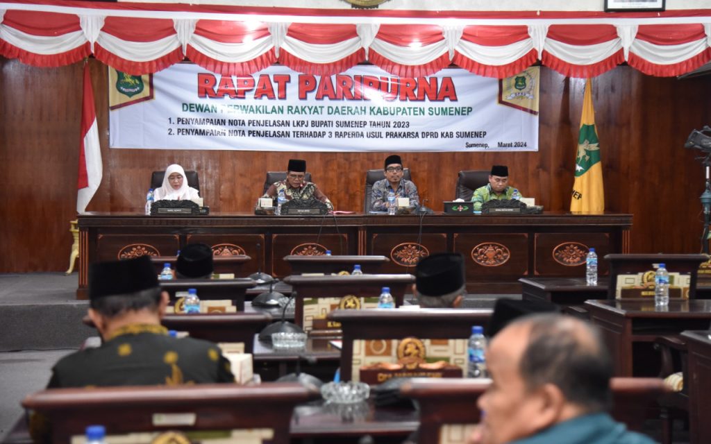 DPRD Sumenep Gelar Paripurna Nota Penjelasan LKPJ Bupati Tahun 2023