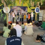Foto: Pengusaha Muda BPC HIPMI Jember saat menggelar buka puasa bersama anak yatim di wisata Jember Mini Zoo, Kecamatan Kaliwates, Jember, Rabu (3/4/2024).