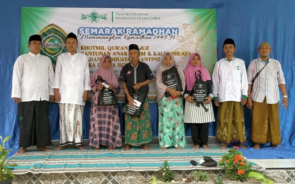 Semarak Ramadan PR NU Lobuk, Gelar Khotmil Qur’an hingga Buka Puasa Bersama