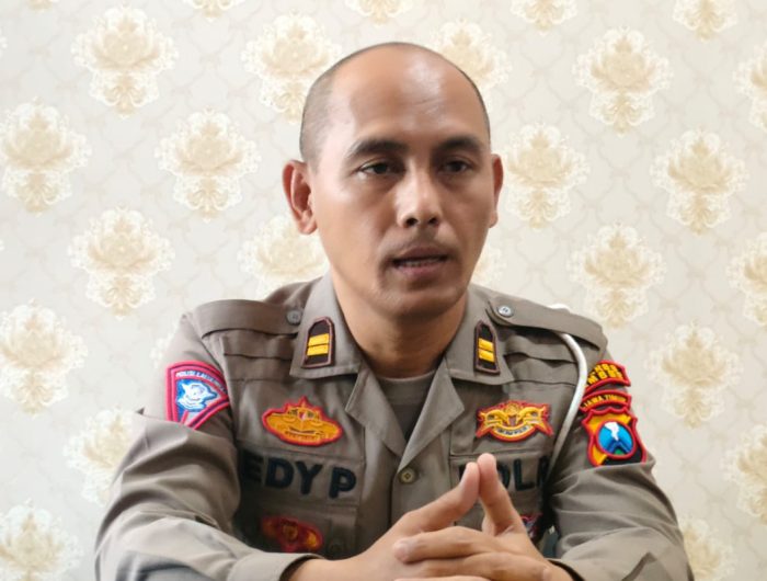 FOTO: Kanit Gakkum Satlantas Polres Jember Iptu Edy Purwanto saat dikonfirmasi di kantornya.