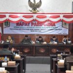 FOTO: DPRD Sumenep saat menggelar paripurna penyampaian nota penjelasan Bupati Sumenep terhadap Raperda Rencana Pembangunan Jangkauan Panjang Daerah (RPJPD) Kabupaten Sumenep tahun 2025-2045 (Foto/Humas DPRD Sumenep)