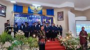 Foto: Pengurus HMPS PBS Periode 2024-2025 dilantik Kaprodi Perbankan Syariah Khotibul Umam di Gedung Aula IAIN Madura.