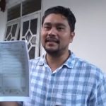 FOTO: Ketua DPC Partai Demokrat Jember Try Sandi Apriana dikonfirmasi usai dicopot dari jabatannya.