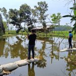 Foto: Wisata kolam pemancingan Gumuk Pecah di Dusun Krajan 1 Curah Rampal, Desa Karangduren, Kecamatan Balung, Jember, dinilai unik karena mirip dengan arena game mobile legend.