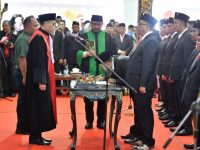FOTO: Prosesi pelantikan anggota Dewan Perwakilan Rakyat Daerah (DPRD) masa jabatan 2024-2029, di Pendapa Agung Keraton Sumenep, Rabu (21 Agustus 2024).