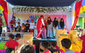 Pemdes Lobuk Gandeng Baznas Sumenep, Santuni Anak Yatim saat JJS