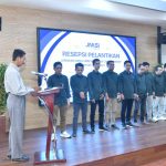 FOTO: Ketua Umum JMSI Jawa Timur Syaiful Anam, saat melantik pengurus JMSI Sumenep periode 2024-2027. (Panji Agira/wartazone.com)