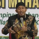 FOTO: Bupati Sumenep Achmad Fauzi Wongsojudo, saat memberikan sambutan pada Konferensi Cabang ke-II Pimpinan Cabang (PC) Persatuan Guru Nahdlatul Ulama (PERGUNU) Kabupaten Sumenep, di Pendopo Agung Keraton, Jumat (20/09/2024) malam.