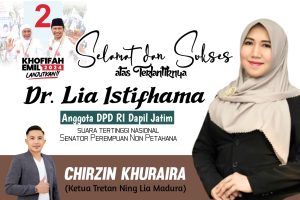 Taretan Ning Lia Madura Ucapkan Selamat Atas Dilantiknya Lia Istifhama Sebagai Anggota DPD RI 2024