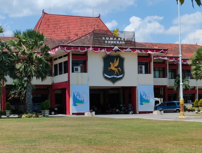FOTO: Tampak depan kantor Bupati Sumenep, Madura, Jawa Timur.