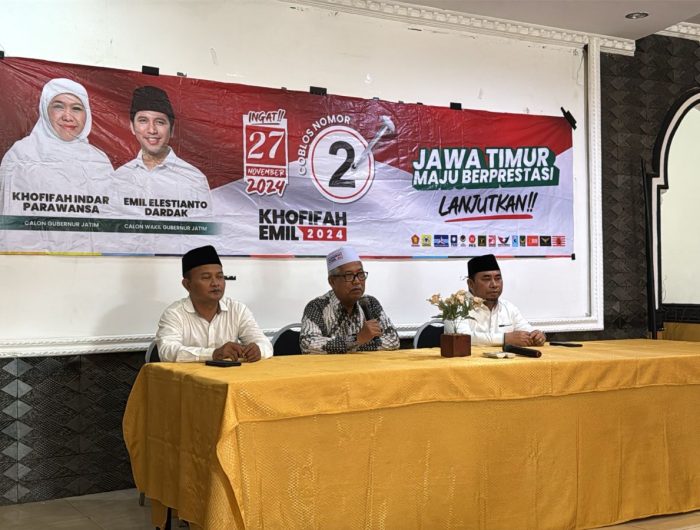 FOTO: Ketua Tim Pemenangan Daerah (TPD) Kabupaten Sumenep Paslon Khofifah-Emil, M Syukri mengucapkan terimakasih kepada semua pendukung, baik tim, relawan, dan masyarakat yang telah mengantarkan Khofifah-Emil menuju dua periode. (*)