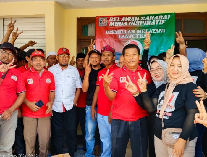 FOTO: Relawan Sahabat Muda Inspiratif saat menyatakan dukungan untuk pasangan calon Bupati dan Wakil Bupati Sumenep, Achmad Fauzi Wongsojudo dan KH. Imam Hasyim, dalam Pilkada 2024.