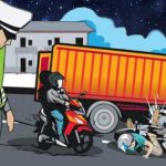 FOTO: Ilustrasi kecelakaan lalu lintas. (Sumber: thejurnal.id)