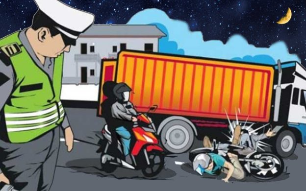 FOTO: Ilustrasi kecelakaan lalu lintas. (Sumber: thejurnal.id)