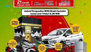 Keseruan Pengundian Gebyar Tabungan Ukhuwah Periode ke-2 BPRS Bhakti Sumekar