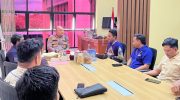 FOTO: Jajaran Dewan Pengurus Daerah Komite Nasional Pemuda Indonesia (DPD KNPI) Kabupaten Sumenep saat kunjungan silaturahmi ke Markas Kepolisian Resor (Polres) Sumenep, Selasa (3/6/2025).
