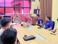 FOTO: Jajaran Dewan Pengurus Daerah Komite Nasional Pemuda Indonesia (DPD KNPI) Kabupaten Sumenep saat kunjungan silaturahmi ke Markas Kepolisian Resor (Polres) Sumenep, Selasa (3/6/2025).