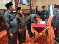 FOTO: Dewan Perwakilan Rakyat Daerah (DPRD) Kabupaten Sumenep saat menggelar rapat paripurna Badan Anggaran (Banggar) terhadap hasil pembahasan Raperda tentang Pertanggungjawaban Pelaksanaan APBD Tahun Anggaran 2024.