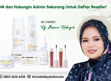 FOTO: Brosur Arinna Hidayah Skincare dengan program Open Reseller dan Affiliate. (Sumber Foto: Istimewa)