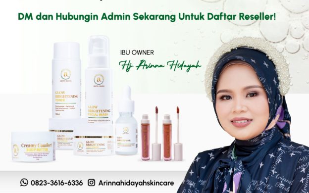 FOTO: Brosur Arinna Hidayah Skincare dengan program Open Reseller dan Affiliate. (Sumber Foto: Istimewa)