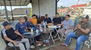 FOTO: Para ketua asosiasi wartawan dan media saat berkumpul menyatakan sikap atas siaran pers PT. KEI kepada sejumlah media yang dinilai merendahkan profesi wartawan.