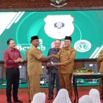 FOTO: Bupati Bondowoso, Abdul Hamid Wahid, saat menghadiri acara tasyakuran pengangkatan ASN P3K tahun 2024, yang digelar di Pendopo Bupati, Senin (4/8/2025).